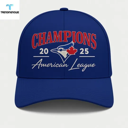 Discover Toronto city Blue Jay 2025 American League Champions Hat Cap