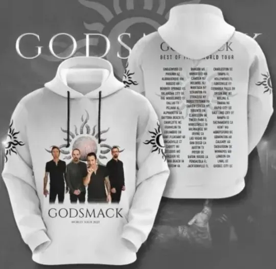 Discover Godsmack Music Band Tour 3D Hoodie Gift For Valentine