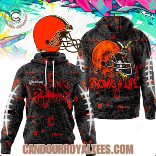 Discover Cleveland Graffiti For Life Design Hoodie 3D Gift For Valentine