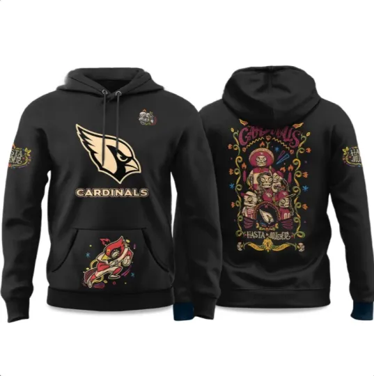Discover 2025 Cardinals Hasta la Muerte Hoodie 3D Gift For Valentine