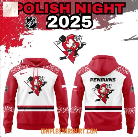 Discover Penguins Polist Night 2025 Hoodie 3D Gift For Valentine