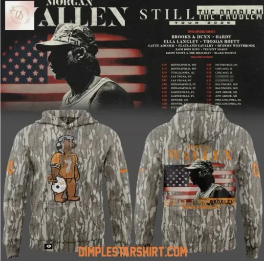 Discover Wallen Western Still The Problem Tour 2026 Camo 3D Hoodie Gift For Valentine