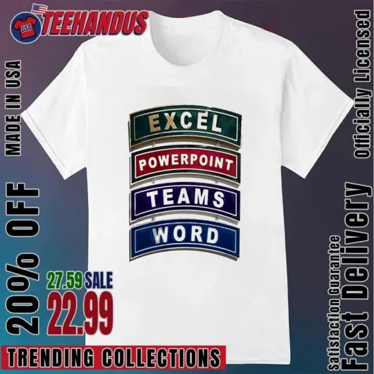 Discover Excel PowerPoint Teams Word T-Shirt