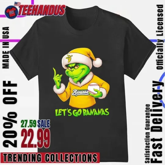 funny character Let’s Go Savannah Bananas Christmas T-Shirt