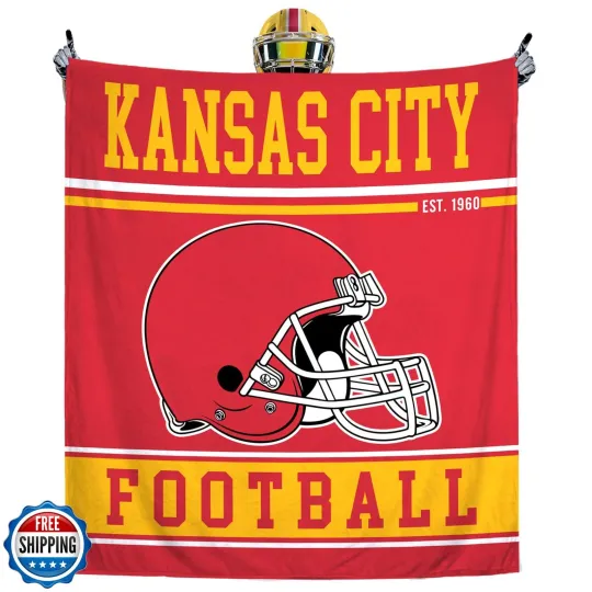 Discover Football Blanket for Men Women Football Lovers Gifts Soft Flannel