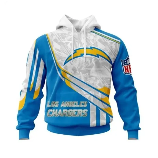 Discover Personalized Los Angeles Football Team Chargerss Hoodie Lightweight Adults S-5XL