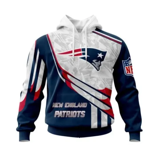 Discover Personalized New England Football Team Patriotss Hoodie Lightweight Adults S-5XL