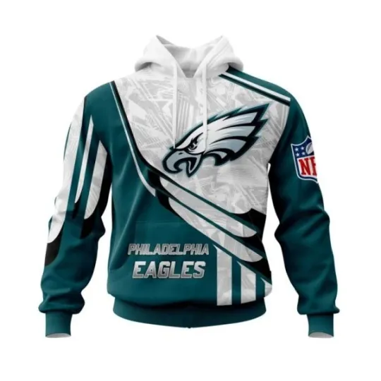 Discover Personalized Philadelphia Football Team Eagless Hoodie Lightweight Adults S-5XL
