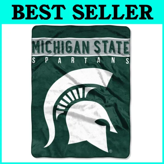 Discover NCAA Michigan State Spartans Raschel Throw Blanket