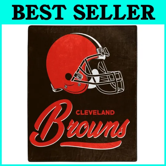 Discover football Cleveland Browns Raschel Throw Blanket