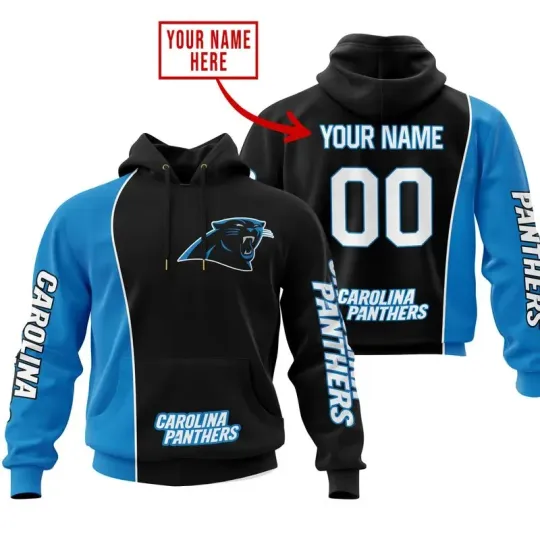 Discover Personalized Carolina Football Team Pantherss Hoodie Lightweight Adults S-5XL