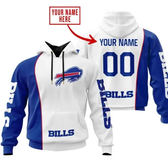 Discover Personalized Buffalo Football Team Billss Hoodie Lightweight Adults S-5XL