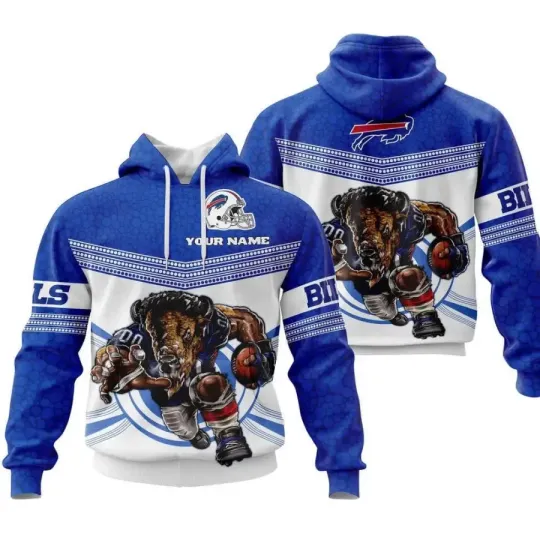 Discover Personalized Buffalo Football Team Billss Hoodie Lightweight Adults S-5XL