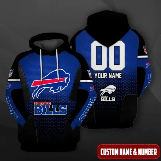 Discover Personalized Buffalo Football Team Billss Hoodie Lightweight Adults S-5XL