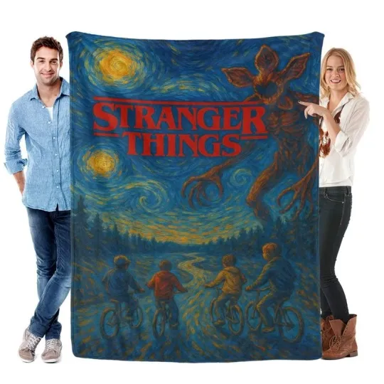 Discover Blanket,Bicycle Scene,Soft Cozy Gift Perfect