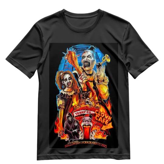 Art The Clown T-Shirt Terrifier Halloween 3D Tee