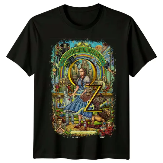 The Wizard of Oz Movie Poster T-Shirt Unisex Retro 30s Design