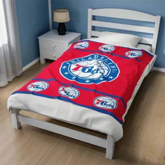 Discover philadelphia 76ers Velveteen Plush Blanket, cloth cover covering nba
