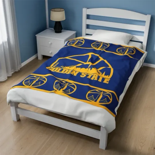 Discover golden state warriors Velveteen Plush Blanket, cloth cover covering nba
