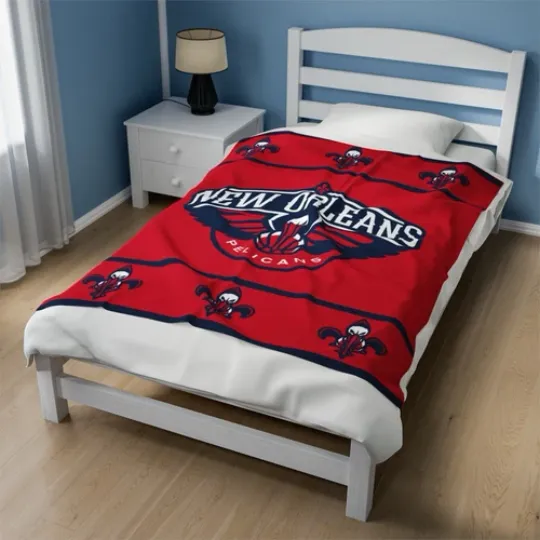 Discover new orleans pelicans Velveteen Plush Blanket, cloth cover covering nba