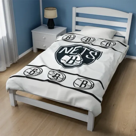 Discover brooklyn nets Velveteen Plush Blanket, cloth cover covering nba