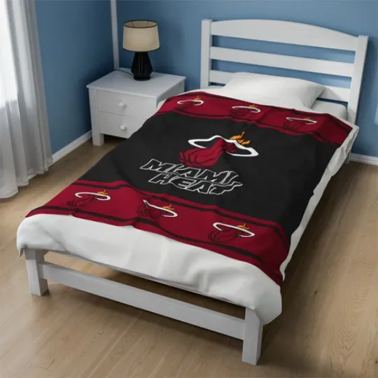 Discover miami heat Velveteen Plush Blanket, cloth cover covering nba