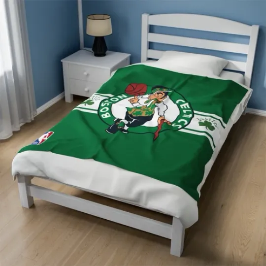 Discover boston celtics Velveteen Plush Blanket, cloth cover covering nba