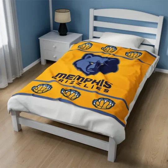 Discover memphis grizzlies Velveteen Plush Blanket, cloth cover covering nba
