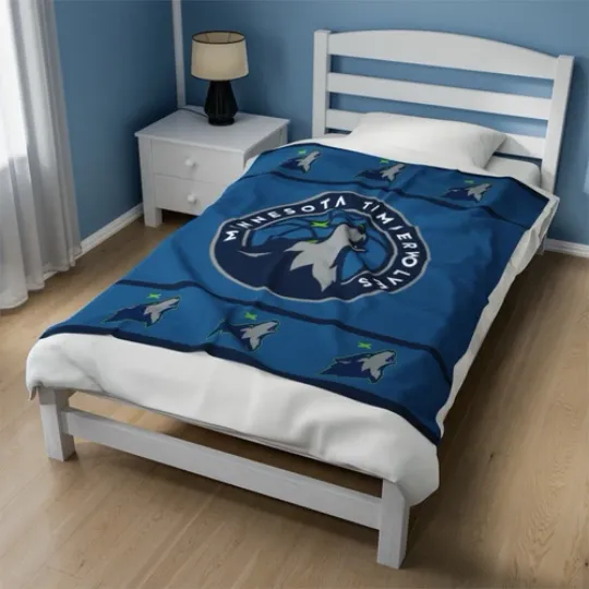 Discover Minnesota Timberwolves Velveteen Plush Blanket, cloth cover covering nba