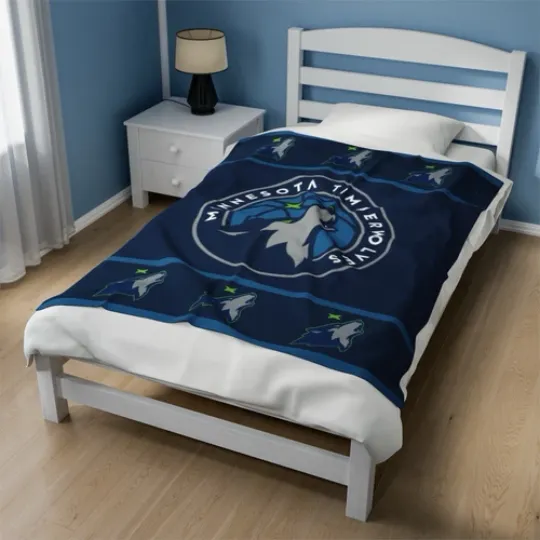 Discover Minnesota Timberwolves Velveteen Plush Blanket, cloth cover covering nba