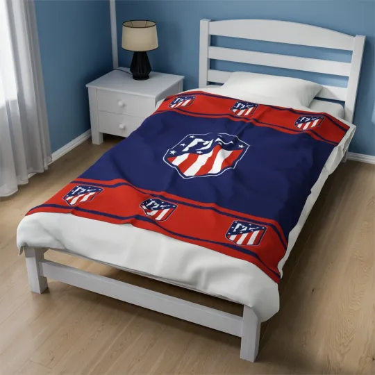 Discover atletico madrid fc Velveteen Plush Blanket, cloth cover covering soccer club