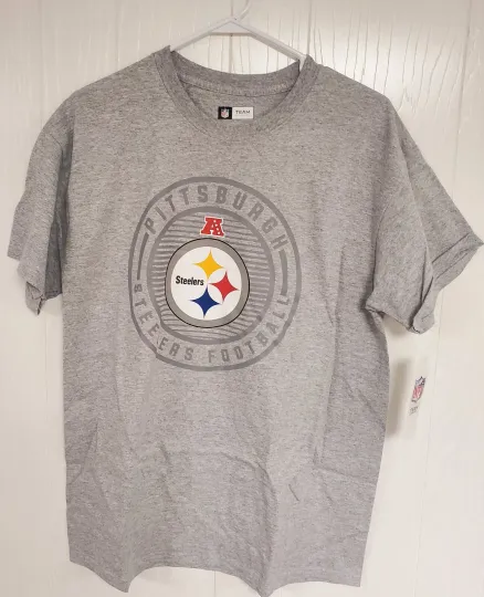 Discover Pittsburgh Steeler Team Apparel Gray T Shirt - football