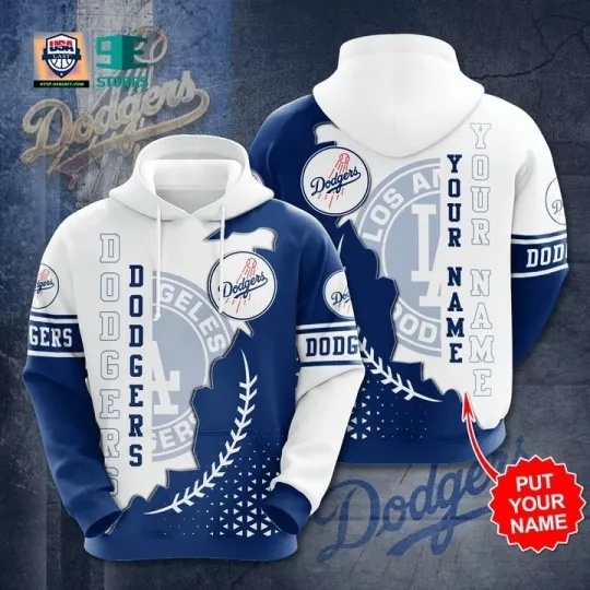 Discover Personalized Los Angeles Baseball Team Dodgerss 3D Hoodie, Unisex Adults S-5XL