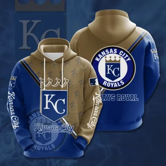 Discover Kansas City Baseball Team Royalss 3D Hoodie, Unisex Adults S-5XL