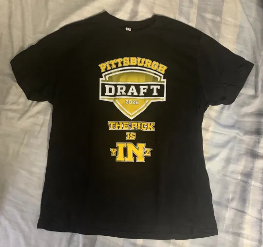 Discover Pittsburgh Draft 2026 The Pick Is yINz T-Shirt - Size XL - NEW