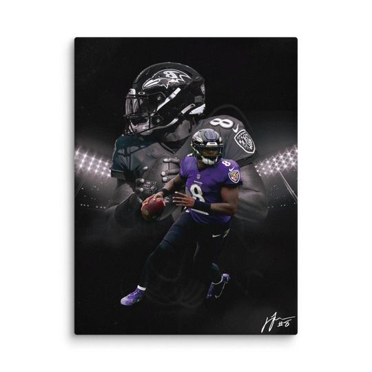 Lamar Jackson Baltimore Ravens Football Poster