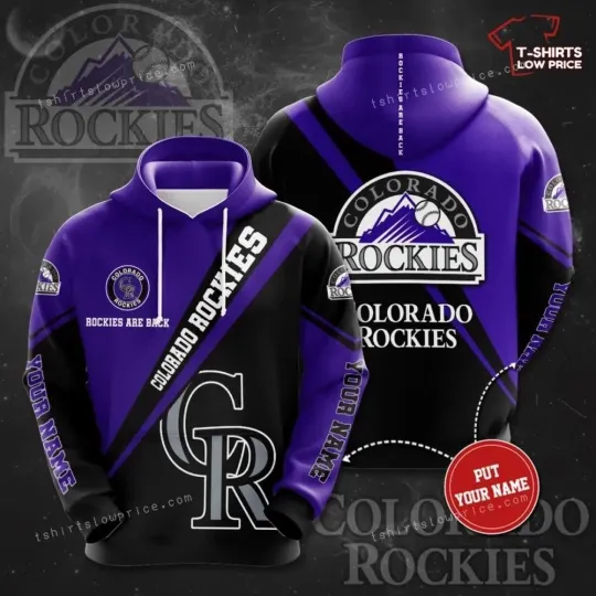 Discover Personalized Colorado Baseball Team Rockiess 3D Hoodie, Unisex Adults S-5XL