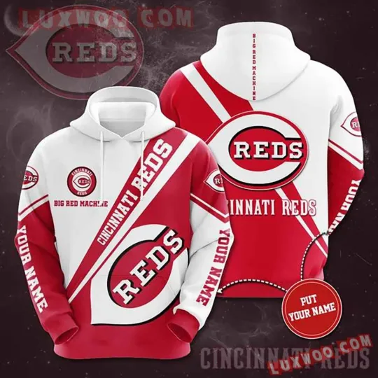 Discover Personalized Cincinnati Baseball Team Redss 3D Hoodie, Unisex Adults S-5XL