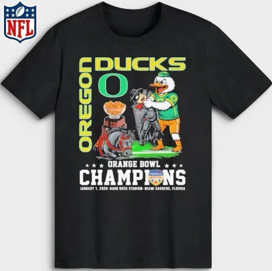 Discover Oreg ducks Football 2026 Orange Bowl Champions Go Ducks T-Shirt