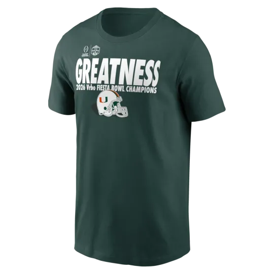 Discover Miami Hurricane Football 2026 Fiesta Bowl Champions T-shirt