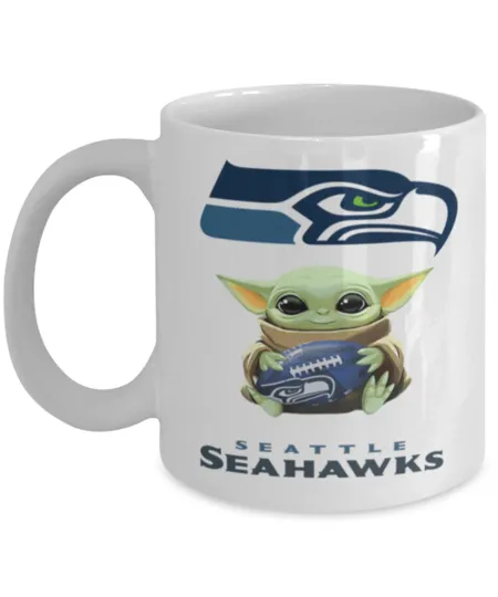 Discover Coffee Mug Seattle SEAHAWKS football Football SEAHAWKS Yoda Coffee Mug Gift