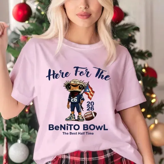 Discover Benito Bowl 2026 Shirt & Hoodie – Best Half Time Football Frog Puerto Rico Tee