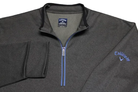 Discover CALLAWAY 1/4 ZIP SOFT POLY GOLF PULLOVER--3XL--WRINKLE FREE--PERFECT QUALITY!