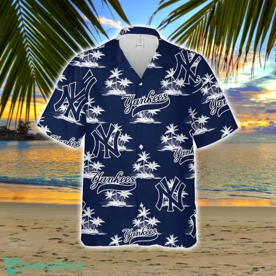Discover New York Baseball Team Yankeess Hawaiian Button Down Shirt Unisex Adults S-5XL