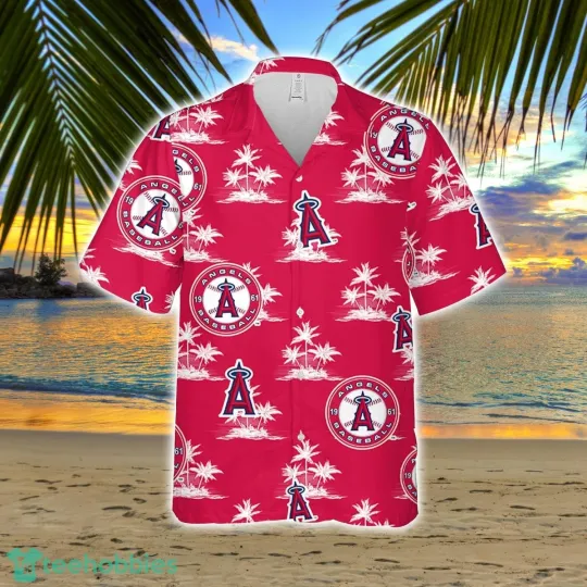 Discover Los Angeles Baseball Team Angelss Hawaiian Button Down Shirt Unisex Adults S-5XL