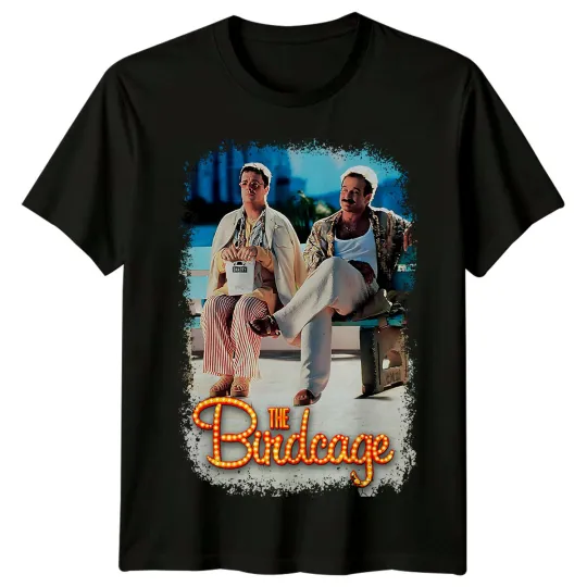 Discover The Birdcage 1996 Movie Poster T-Shirt Unisex Retro 90s Tee