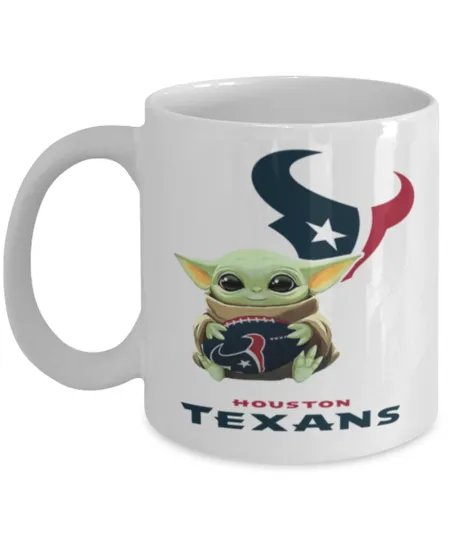 Discover Coffee Mug Houstan TEXANS football Football TEXANS Yoda Coffee Mug Gift