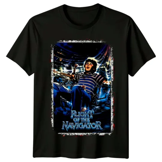 Discover Flight of the Navigator (1986) Movie Poster T-Shirt Unisex Retro Top