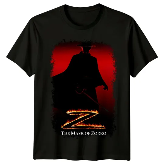 Discover The Mask of Zorro Movie Poster T-Shirt Retro 90s Unisex