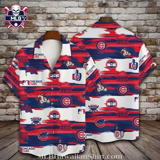 Discover Chicago Baseball Team Cubss Hawaiian Button Down Full Size S-5XL